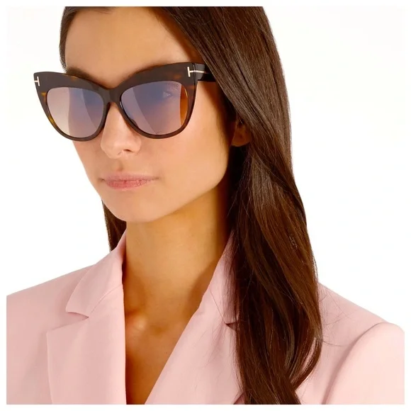 NWT TOM FORD Nika Cat Eye Sunglasses #TF523 - Picture 1 of 12